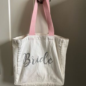 White bride medium tote